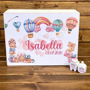 Erinnerungsbox aus Holz | Memory Box | Erinnerungskiste | Baby Box | Holzkiste | Keepsake | Personalisierte Kiste | Gift Box | Storage Box