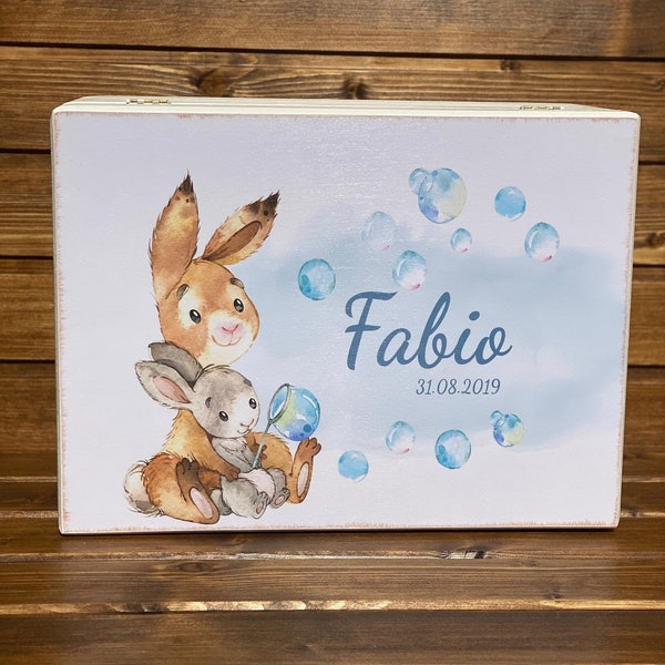 Houten | Memory Box | | herinneringsvak Baby box | Houten kist | Aandenken | Gepersonaliseerde box | Geschenkdoos | Opbergdoos