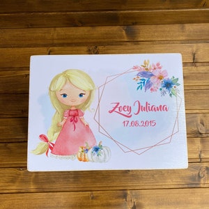 Erinnerungsbox aus Holz | Keepsake box | Erinnerungskiste | Baby Box | Holzkiste | Erinnerungskiste | Personalisierte Kiste | Gift Box |