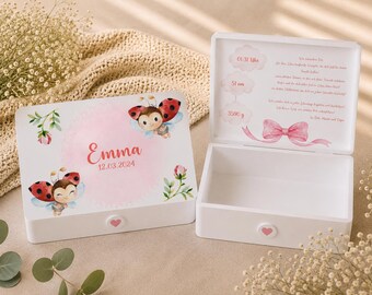 Personalized Wooden Memory Box | Baby Keepsake Box