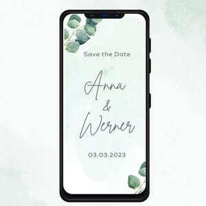 Digitale Salva la data Biglietto da inviare WhatsApp Ci sposiamo Carta Annunci di appuntamento Invito a nozze calendario personalizzato