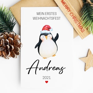 Meu primeiro Weihnachtsfest | Cartão Gruß | Cartão Weihnacht | Cartão personalizado | Cartão do bebê | Erstes Weihnachten