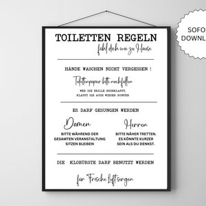 Klopapier Poster, Klopapier - auch so &#39;ne wichtige Rolle in meinem Leben, Spruch 2023, Badezimmer Poster, Download + Druckbar