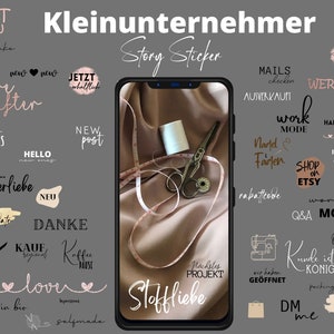 Kleinunternehmer Instagram Story Sticker| Roségold | Boho | Onlineshop | Small Business | Instagram Story Sticker | Shop owner | Deutsch