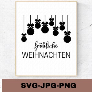 Fröhliche Weihnachten | Plotterdatei | Inverno Aufkleber ausdrucken | Cortar arquivo | Silhueta Cricut | Download digital - svg jpg png