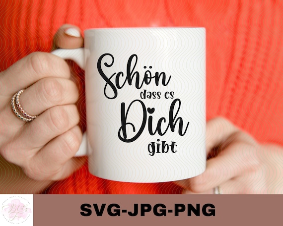 Schön Dass Es Dich Gibt SVG Bundle | Friendship Quote, Digital
