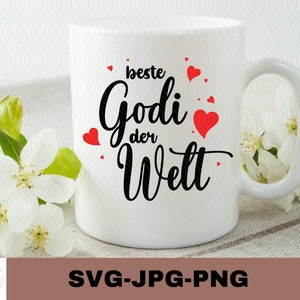 Beste Godi der Welt | Plotterdatei | Aufkleber Sticker zum selbst ausdrucken | Favorite Seat | Digitaler Download - svg jpg png