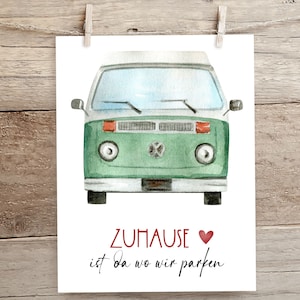 La maison est l’endroit où nous nous garons | carte | Carte | personnalisée | de cartes pliantes Carte du camping |   | de cartes pliantes | de carte Boho L’aventure commence