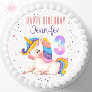 Tortenaufleger Fondant Geburtstag Kind Zuckerbild Mädchen Junge Einhorn Wild one