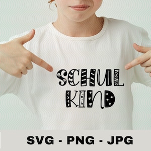 Schulkind Plotterdatei | Schulkind Cut file | SVG |  Aufkleber Sticker | Digitaler Download | Cricut | Silhouette Cameo
