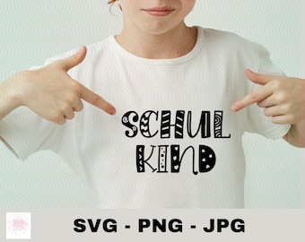Schulkind Plotterdatei | Schulkind Cut file | SVG |  Aufkleber Sticker | Digitaler Download | Cricut | Silhouette Cameo