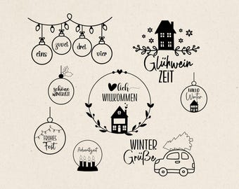 Plotterdatei weihnachten svg, Weihnachten svg, Navidad svg, Weihnachtsdeko, Laserdatei Weihnachten, Datei für Silhouette Cricut svg png