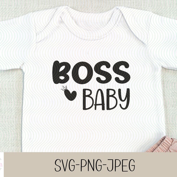 Boss Baby , Plotterdatei,  Cricut , Lustiger Baby Strampler , Baby Geschenk Svg Kaufen ,  Digital download - svg png jpg