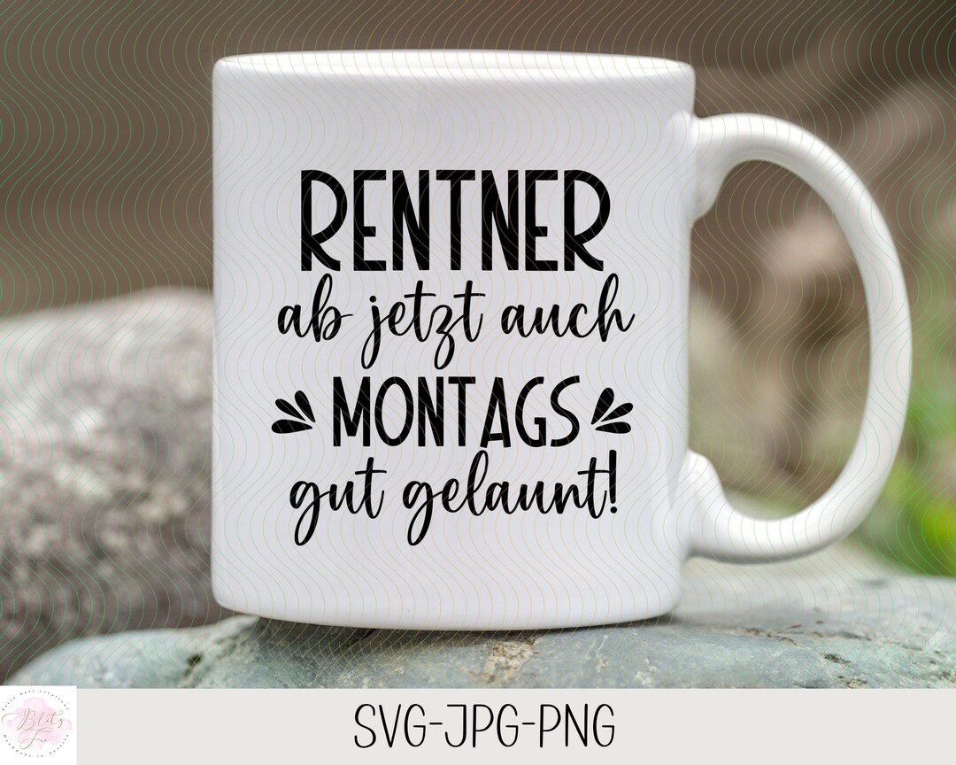 Rentner Haben Sogar Montags Gute Laune www.etsy.com