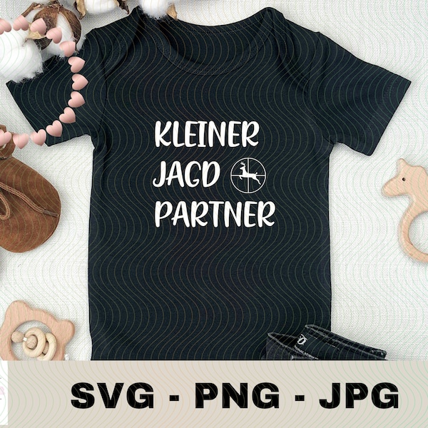 Kleiner Jagd Partner | Plotterdatei | Aufkleber Sticker zum selbst ausdrucken | Daddy you are my hero| Digitaler Download - svg jpg png