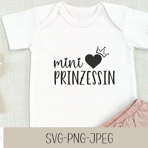 Mini Princess , Plotter File, Cricut , Funny Baby Romper , Baby Gift Svg Acquista , Digital Download - svg png jpg