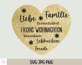 Frohe Weihnachten | Plotterdatei | Winter Aufkleber Sticker zum selbst ausdrucken | Digitaler Download - svg  png