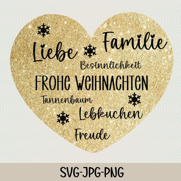 Frohe Weihnachten | Plotterdatei | Winter Aufkleber Sticker zum selbst ausdrucken | Digitaler Download - svg  png