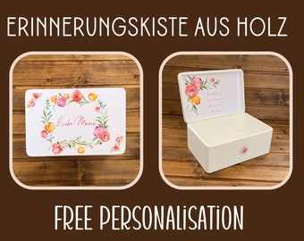 Personalized Wooden Memory Box | Keepsake, Baby Gift