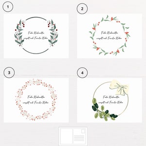 Cartão postal personalizado | Cartão Gruß | Cartão Weihnacht | Cartão personalizado | Weihnachtskarte personalizado