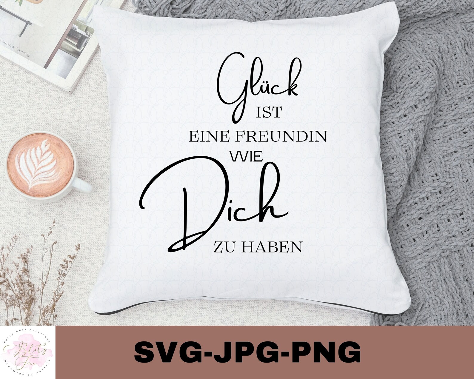 Glück ist eine Freundin wie dich zu haben Plotterdatei Etsy.de