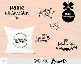 Frohe Weihnachten | Plotterdatei | Winter Aufkleber Sticker zum selbst ausdrucken | Digitaler Download - svg  png