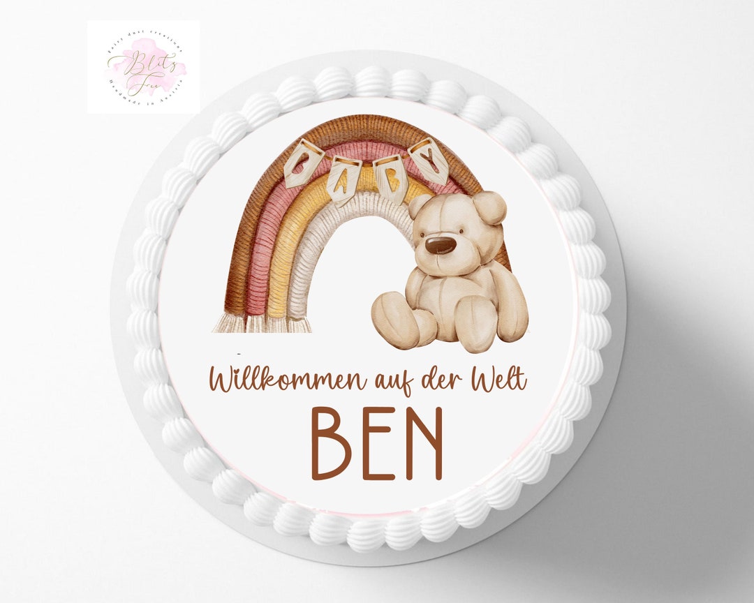 26-teiliges Acryl Torten-Dekoset - Mond & Sterne Motiv - Spiegeleffekt - Wiederverwendbar