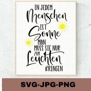 ジェデム・メンシェン |プロッターダ亭 |カットファイル Cricut | Aufkleber ステッカー zum selbst ausdruken | Digitaler ダウンロード - svg jpg png