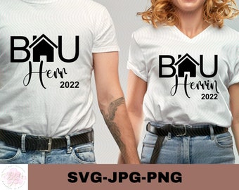 BauHerr BauHerrin 2022 | Plotterdatei | Aufkleber Sticker zum selbst ausdrucken | Digitaler Download - svg jpg png
