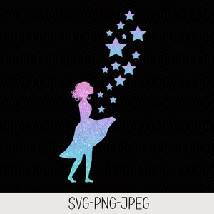 Star Girl | Sternen Fee | Freundschaftssprüche | Lustige Sprüche Schriftzüge | Plotterdatei | Bundle | Digitaler Download - svg jpg png
