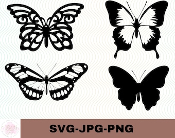 Vlinder Set | Vlinderset |  | plotterbestand Butterfly Sticker Print Stickers | Digitale download - svg jpg png