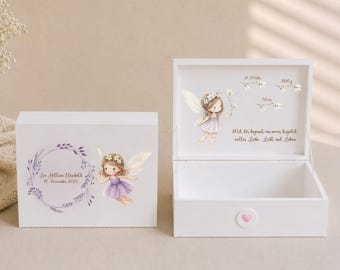 Caja de recuerdos de madera personalizada para bebé – Diseño de jirafa, regalo de nacimiento, bautizo, recuerdo de cumpleaños