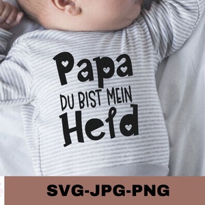 Papa du bist mein Held | Plotterdatei | Aufkleber Sticker zum selbst ausdrucken | Daddy you are my hero| Digitaler Download - svg jpg png