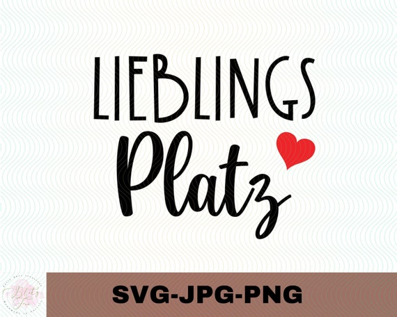 Lieblings Platz Plotterdatei Aufkleber Sticker Zum Selbst | Etsy