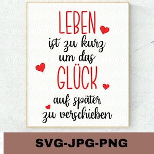 Leben Ist Zu Kurz | Plotterdatei | Aufkleber Sticker zum selbst ausdrucken | Favorite Seat | Digitaler Download - svg jpg png