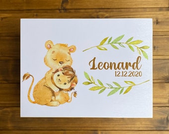 Personalized Baby Keepsake Box | Wooden Memory Box, Baptism Gift