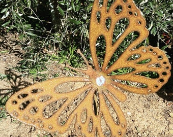 Metal Detailed Butterfly on Stake