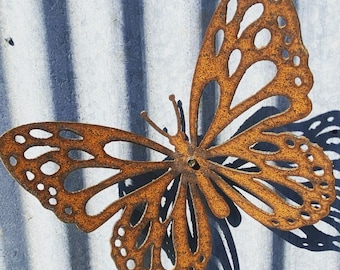 Metal Detailed Wall Butterfly