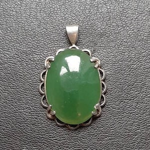 A vintage silver Irish Connemara marble pendant