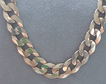 A vintage 9ct gold curb chain