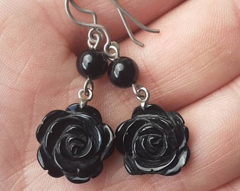 Paire de boucles d'oreilles céramique SERPAT rouge | lmk shop