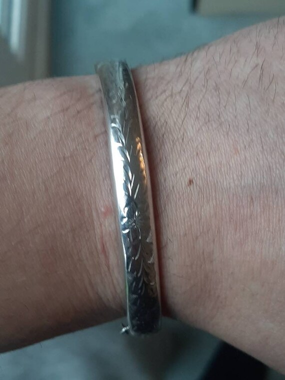 A Vintage Silver Bangle - Etsy