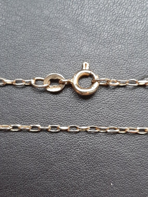 A vintage 16 inch 9ct gold belcher chain - image 6