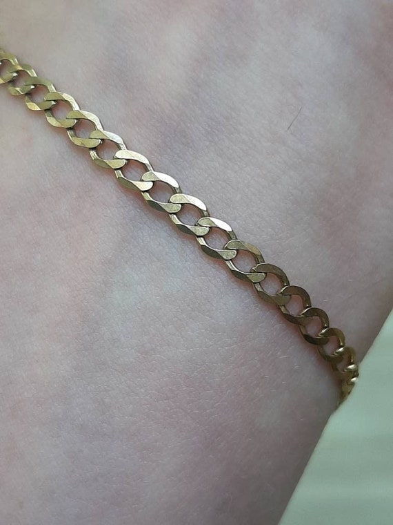A Vintage 9ct Gold Anklet Etsy UK