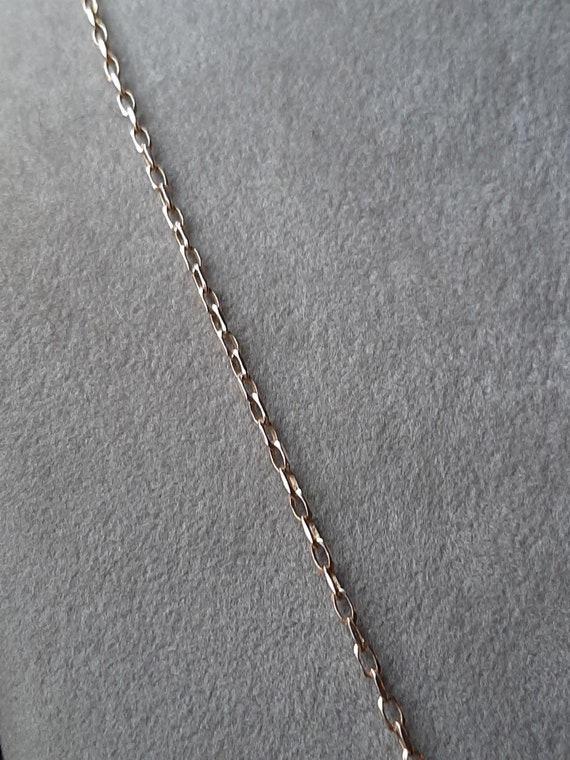 A vintage 16 inch 9ct gold belcher chain - image 3