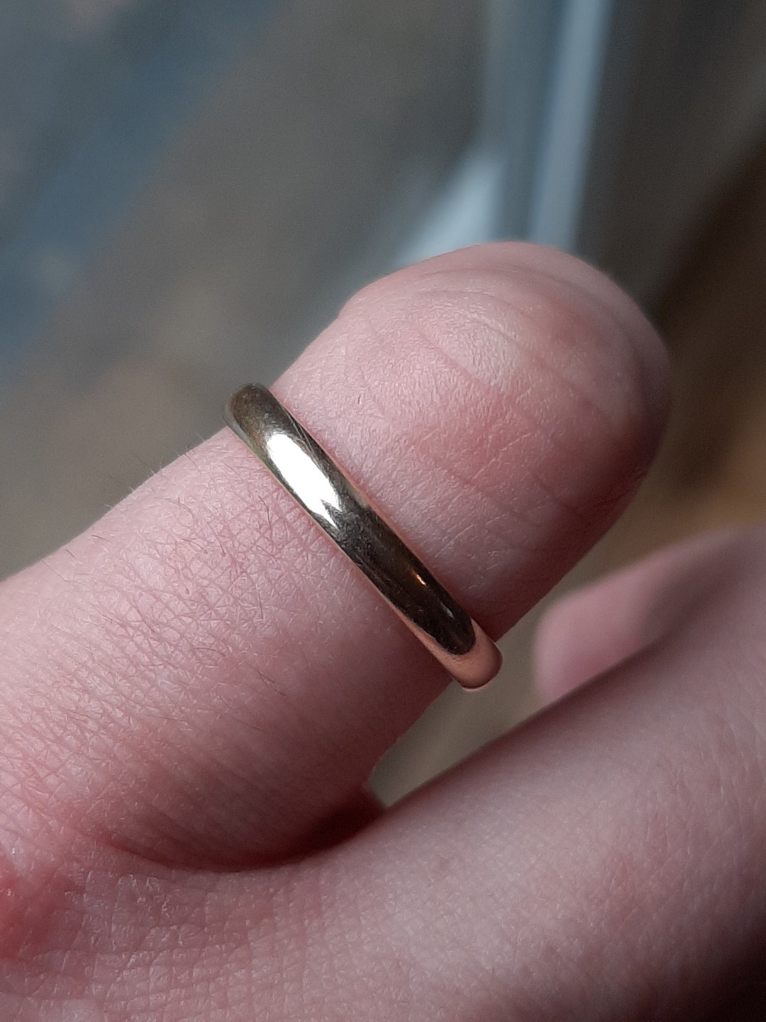 イギリスヴィンテージ　9金ウェディングバンドリング イギリスヴィンテージ 9金ウェディングバンドリング