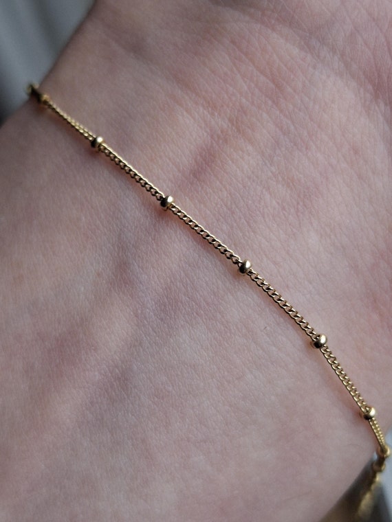 A Vintage 9ct Gold Anklet Etsy