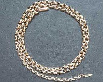 Eine antike Edwardian 9 Karat Goldkette