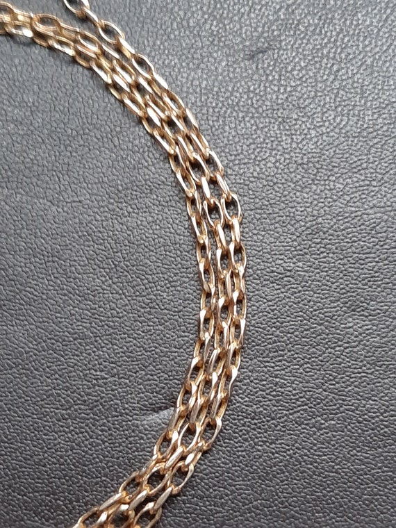 A vintage 16 inch 9ct gold belcher chain - image 7