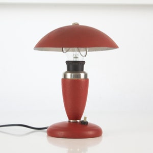 Vintage Metal Midcentury Adjustable Mushroom Lamp. Mid-Century Modern Bedside Lamp. Vintage Table Space Age Lamp. Vintage Mushroom Lamp